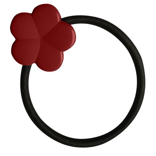 Élastique Casual Pour Cheveux À Fleur De Cerisier En Acrylique Minimaliste Rouge