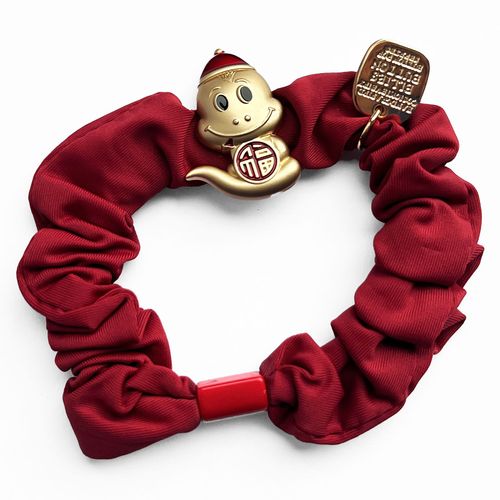 Chouchou Pour Cheveux En Satin Porte Bonheur Serpent Au Chapeau Fu