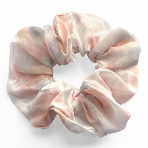 Chouchou Maxi Pour Cheveux En Tissu Aquarelle Douce Aesthetic Rose
