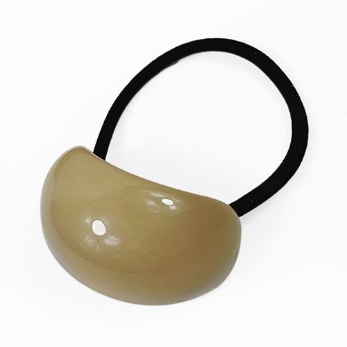 Élastique Casual Pour Cheveux Avec Perle Effet Bois Beige