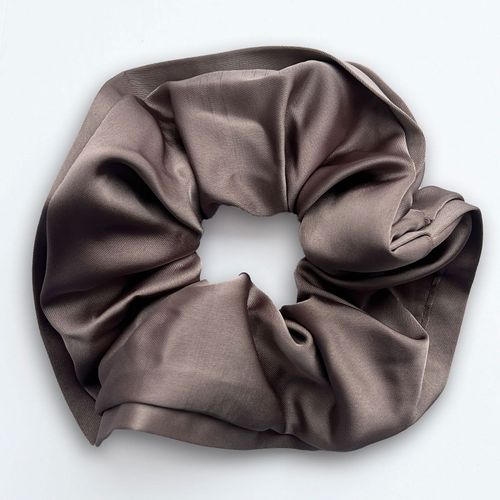 Chouchou Classique Pour Cheveux En Soie Unie Minimaliste Lavande