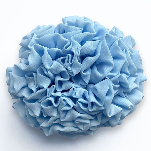Chouchou Maxi Pour Cheveux En Mousseline Vaporeuse Décontractée Bleu