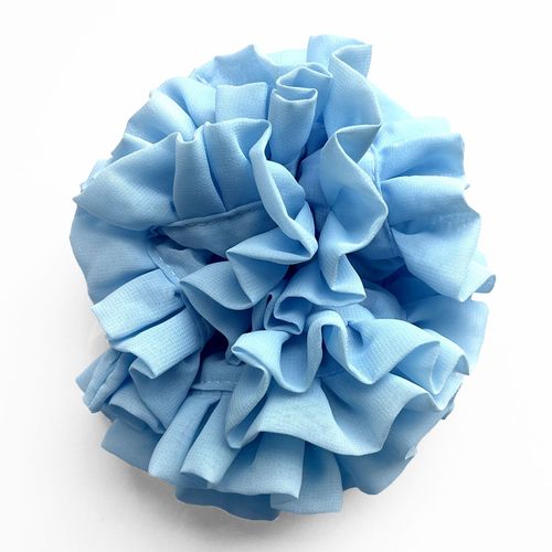 Chouchou Maxi Pour Cheveux En Mousseline Vaporeuse Décontractée Bleu Ciel