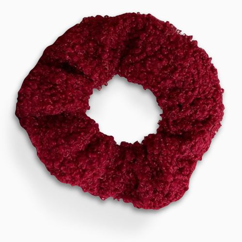 Chouchou Laineux Pour Cheveux En Chenille Douce Cosy Chic Bordeaux