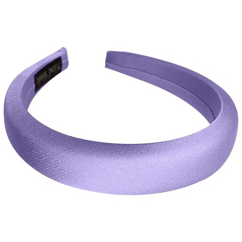 Serre-Tête Large Pour Cheveux En Satin Coussiné Glamour Violet