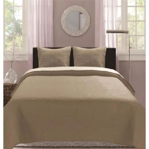 Boutis Ultrasonic Bicolor 2 Places 220 X 240 Cm - Taupe Beige