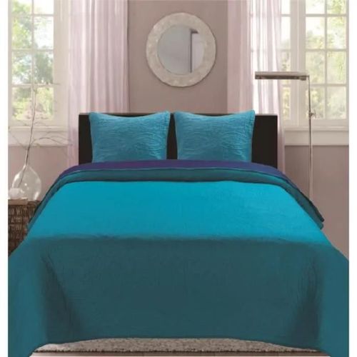 Boutis Ultrasonic Bicolor 2 Places 220 X 240 Cm - Bleu/ Turquoie