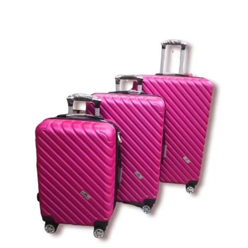 Set de 3 valises ABS " Umberto Ravelli " - Fuchsia