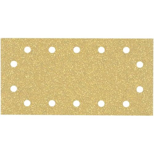 Professional 10x Feuilles abrasives Expert C470 à 14 trous (pour Bois dur, Peinture sur bois, 115x230 mm, Grain 40, Accessoires Ponceuse excentrique)