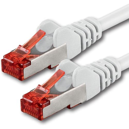 1x 20m - Câble patch câble réseau Cat 6 Cat6 RJ45 SFTP - blanc