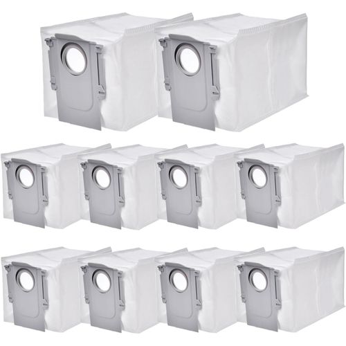 Lot de 10 sacs d'aspirateur pour Roborock Q Revo Accessoires pour robot aspirateur Roborock Q Revo Sac Dust Bag Grande capacité Sacs de rechange Sacs filtrants Pièces de rechange