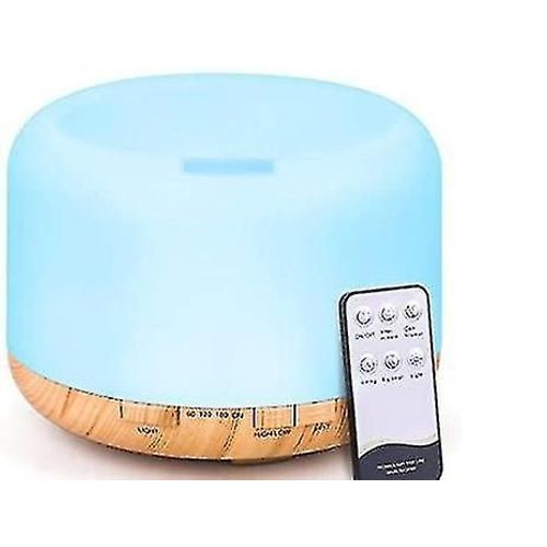 500ml Essential Oil Diffuser, Ultrasonic Aromatherapy Scented Oil Diffuser Vaporizer Humidifier, 7 Led Light Colors