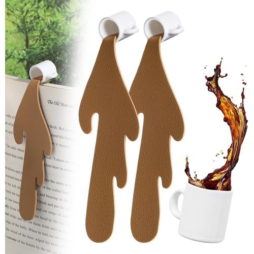 Lot De 2 Marque-Pages Personnalisés Motif Café Renversé-Cadeau Unique Pour Les Amateurs De Livres-Cadeaux Pour Femmes,Hommes,Enfants,Marque-Pages Amusants Et Accessoires De Livre