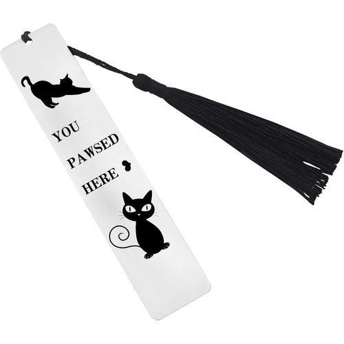 Marque-Page En Forme De Chat En Acier Inoxydable Pour Femme,Enfant,Étudiant,Enseignant (A)