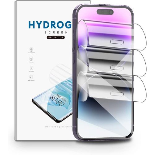Hydrogel Film For Iphone 15,3-Piece Tpu Screen Protector Film Hd Clear Soft Transparent Screen Protector Film