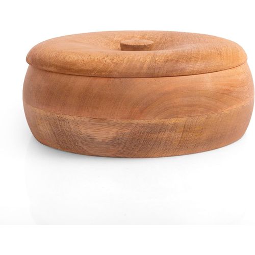 Panier Chauffant À Tortilla Mexicain En Bois Fabriqué À La Main,Chapati Roti Indien,Boîte À Pain,Garde-Crêpes,Ustensiles De Service,Cocotte Chaude Avec Couvercle,De Salle À Manger,22x7 Cm
