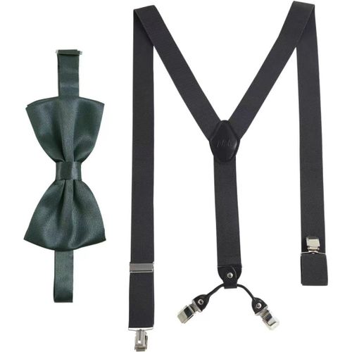 Braces With Bow Tie Set For Men And Women I Elastic Y Braces With Extra Strong Clips-3.5 Cm Wide-Adjustable Length I Pre-Attached Tie For Suit""},""Additionalweblabs"".[M710]