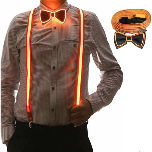 Led Light Up Braces And Bow Tie For Men,Led Light Up Braces For Music Festival,Halloween Costume Party,Neon Light Up Dark Party Supplies""},""Additionalweblabs"".[M713]