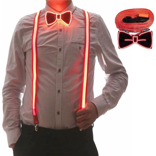 Led Light Up Braces And Bow Tie For Men,Led Light Up Braces For Music Festival,Halloween Costume Party,Neon Light Up Dark Party Supplies""},""Additionalweblabs"".[M715]