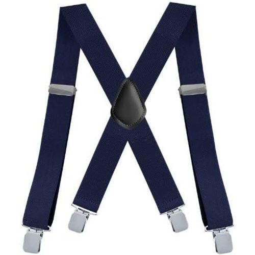 Men's Braces,3.5 Cm Wide Suspenders Men's Vintage Adjustable Elastic Suspenders Suspenders Suspenders Garter Work With Very Strong 4 Clips For Men And Women Trousers Jeans