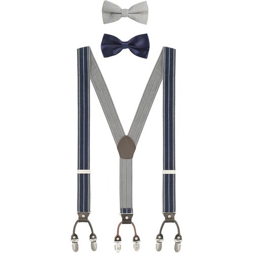 Y Shape 6 Clips 3.5 Cm Width Men's Braces Adjustable Length Extra Elastic Strong Strap And Bow Tie U2013 Suitable For Height Up To 2 M""},""Additionalweblabs"".[M963]