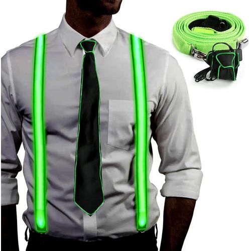 Bright Suspenders And Butterfly Bow,Blue Led Men's Braces,Led Bow Tie Accessories,Costume Accessories,For Music Festivals,Halloween,Costume Parties,Christmas""},""Additionalweblabs