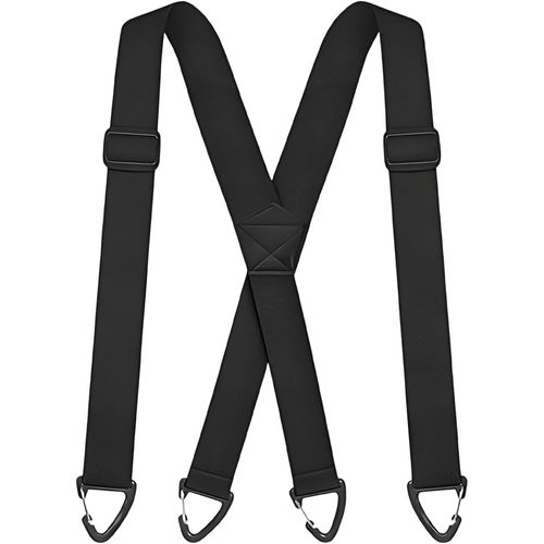 Bretelles Pour Homme,Type X,Noir,Avec 4 Boucles Réglables,Bretelles Antidérapantes Pour Homme,Parfaites Pour Le Travail,Les Fêtes Et Le Quotidien (3,8 X 120 Cm)