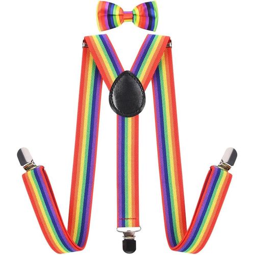 Men's Braces,3.5 Cm Adjustable Elastic Men's Braces,4 Clips Heavy Duty X Suspenders Style Suspenders,Strap Trouser Suspenders For Men And Women,Prevents Creases Of The Blouse