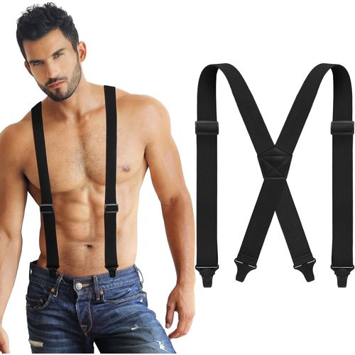 X Back Hidden Suspender Heavy Duty Work Suspenders Airport Friendly Suspenders Under Clothing For Men Women