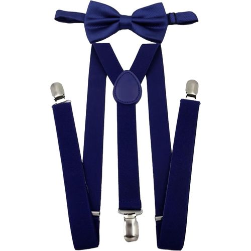Bretelles Et N?uds Pour Homme-Bretelles Réglables Avec Pinces-Ensemble De N?uds Pour Cérémonie De Mariage