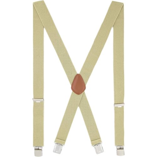 Men's Braces Suspenders For Men Heavy Duty 4 Clips Wide 1.4 Inch X Back Shape Durable Elastics Thicken Wide Metal Clips (One Year Warranty)
