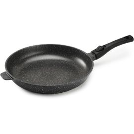 PCUI001004-Poêle en Fonte d'Aluminium Premium Ø32cm-Revêtement Anti-Adhésif Façon Pierre-Manche Amovible-Tout Feu,Induction,Four.[K702]