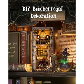 Booknook Magic Pharmacist - Kit decoration bibliothèque - Maison miniature à construire - Maquette - Puzzle 3D