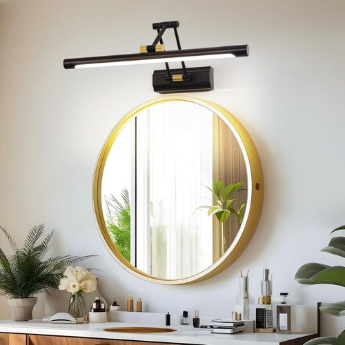 Applique Murale Led Lampe De Miroir De Salle De Bain 8w 43cm Lumière Picturale Moderne Lampe De Miroir De Salle De Bain Éclairage Intérieur Lampe De Vestiaire Peinture À L'huile Lumière Lampe
