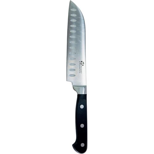 Maitre Chef Couteau Santoku 18 Cm-Lame En Acier Inoxydable 3cr14-Manche Pom Ergonomique-Alvéoles Anti-Adhésives Pour Précision Et Confort De Coupe