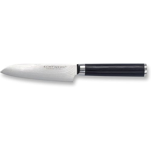 EW-DM-0320 Couteau de Cuisine Damas Couteau Santoku,Lame 13 cm,Couleur