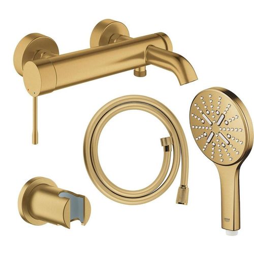 Ensemble GROHE, finition Cool Sunrise brossé (doré).