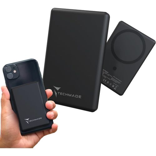 Power Bank Wireless, Magnétique Et Avec Fil : 5000 Mah Slim 9 Mm Chargeur Powerbank | Batterie Portable 20 W - Charge Compatible Avec Iphone 12 Et Succ. Et Android Avec Recharge Sans Fil