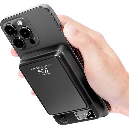 Batterie Externe Magnétique, 10000mah 22.5w Sans Fil Powerbank, Compatible Avec Mag-Safe, Pd 20w Charge Rapide, Mag-Safe Powerbank Avec Affichage Led Pour Iphone 16/15/14/13/12/Mini/Pro/Pro Max
