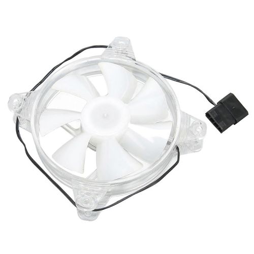 Ventilateur de boîtier RVB Bonne dissipation thermique Faible bruit Installation simple LED 120mm 7 pales Ventilateur de refroidissement de châssis pour hôte de bureau