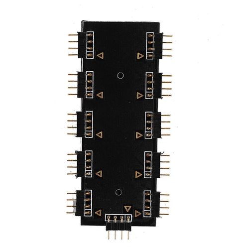 Ordinateur 10 canaux RGB Hub PC MOD Carte mère RVB Ventilateur Câble d'extension (12V 4 broches)