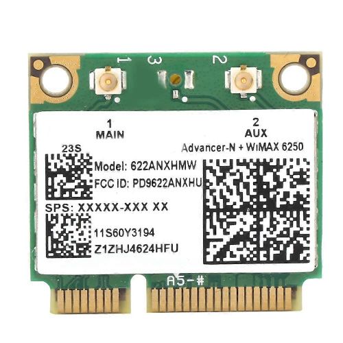 Carte réseau sans fil DualBand 300M 2.4 5G Wifi PCIE pour Intel AdvancedN WiMAX 6250