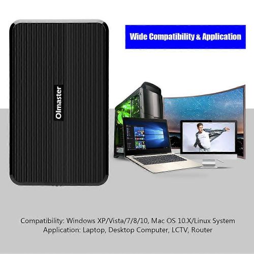 OImaster USB 3.0 à 2,5 pouces SATA HDD / SSD Boîtier de disque dur externe Boîtier sans outils Noir
