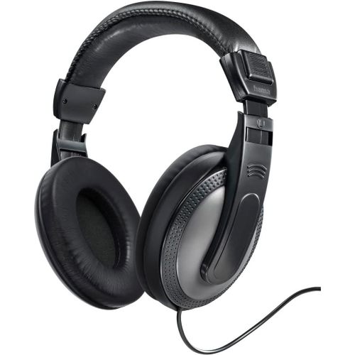 Casque Audio Shell (Casque Circum-Auriculaire Stéréo, 20 Hz-20 kHz, 32 ohms, 113 DB/MW, Jack 3.52mm mâle, Adaptateur Jack 6.35mm mâle Inclus, câble Extra Long 2 m) Noir