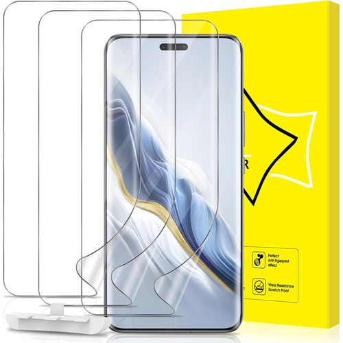 Lot De 3, Protection Ecran Pour Honor Magic 6 Pro 5g [Vitre Protecteur 9h Dureté] [Sans Bulles] [Anti-Rayures] Films De Protection En Tpu Flexible Compatible Avec Honor Magic 6 Pro 5g