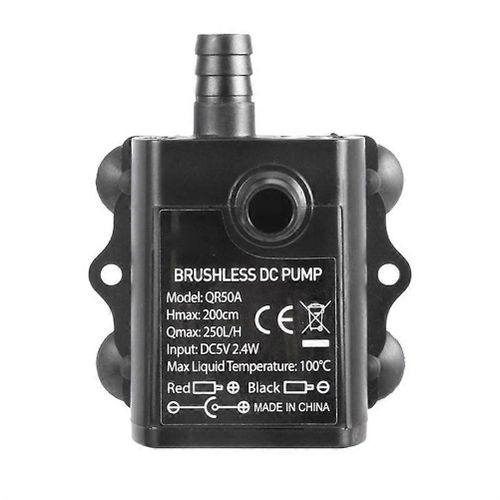 Mini pompe submersible ultra silencieuse aquarium jardin étang USB fontaine pompe à eau DC 5V 250L / H QR50A