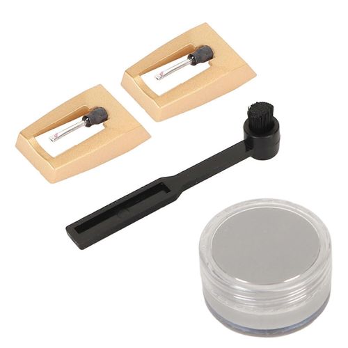 Kit de nettoyage d'aiguille de rechange pour tourne-disque 4 en 1 pour Victrola pour Crosley pour ION pour Jenson pour Boytone pour York Yorx