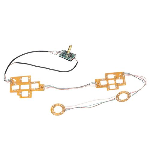 Panneau Lumineux Led Pour Ps5 Carte Multicolore Avec Capuchon De Joystick À Bascule Croix De Touche Abxy Petit Bouton