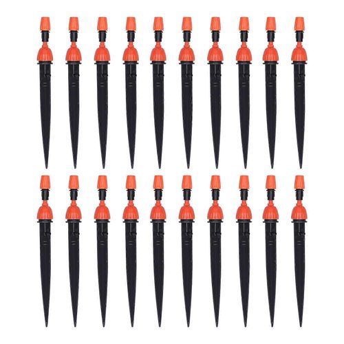 20Pcs Goutteurs D'irrigation Réglable Micro Arroseur Buse pour 4/7 Tuyaux Système D'arrosage De Jardin