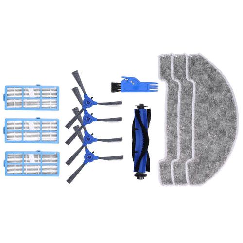 Kit D'aspirateur Robot Avec Brosse Latérale Brosse Principale De Filtre À Chiffon Pour Combinaisons Propres Proscenic 850t